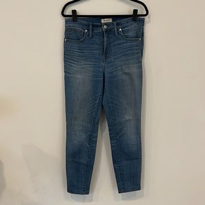 Madewell Women’s 10” High Rise Skinny Jeans, size 30